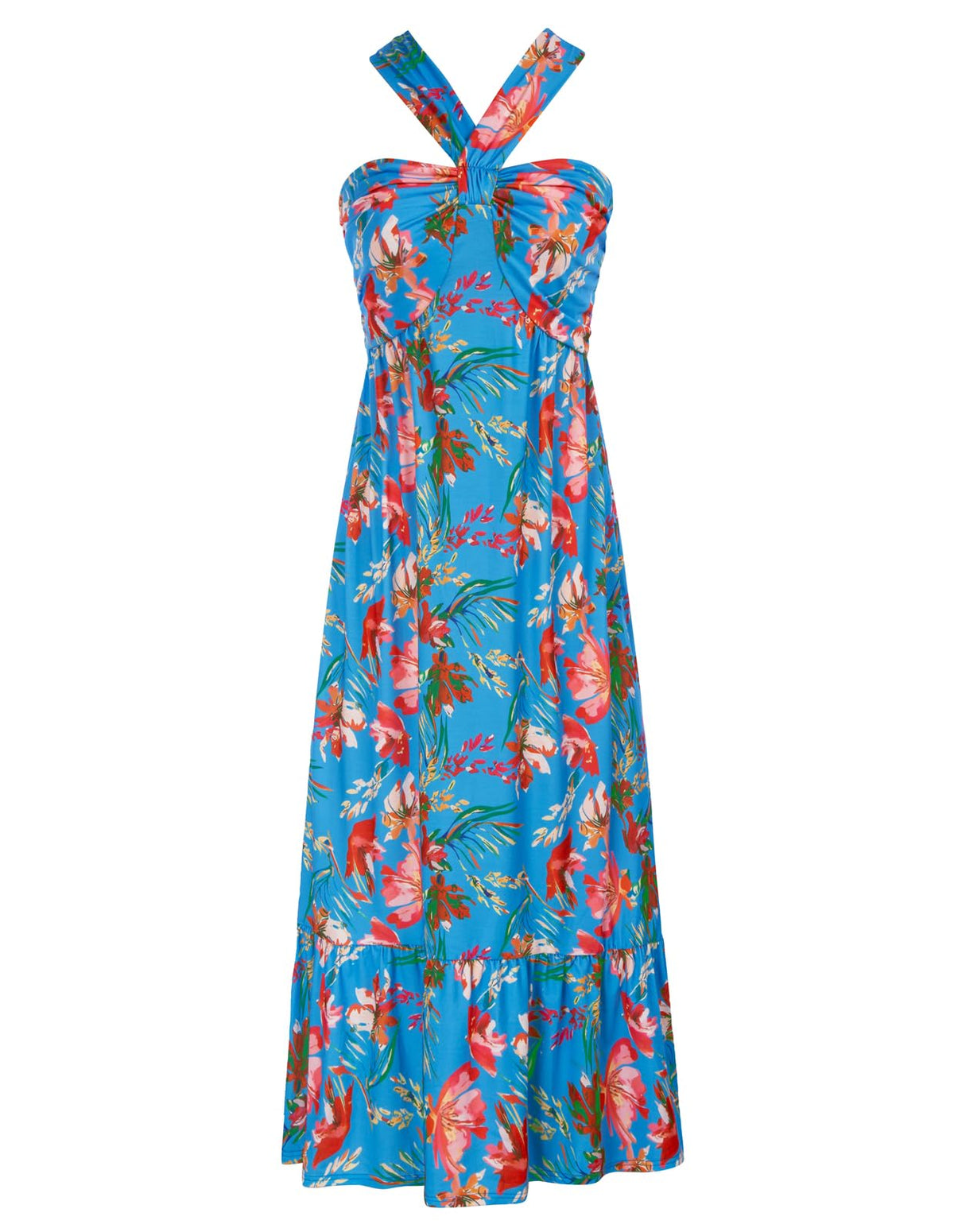 GRACE KARIN Womens Summer Floral Halter Boho Maxi Dresses