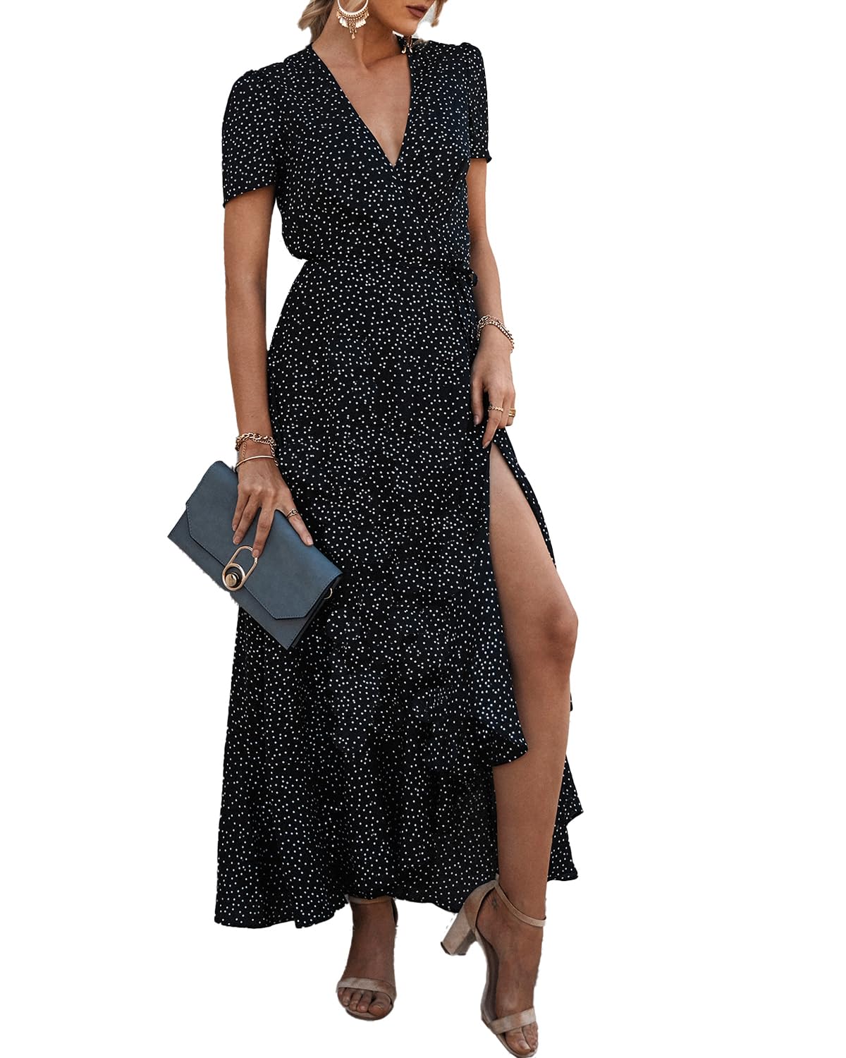 PRETTYGARDEN Women's Boho Floral Summer Maxi Dresses