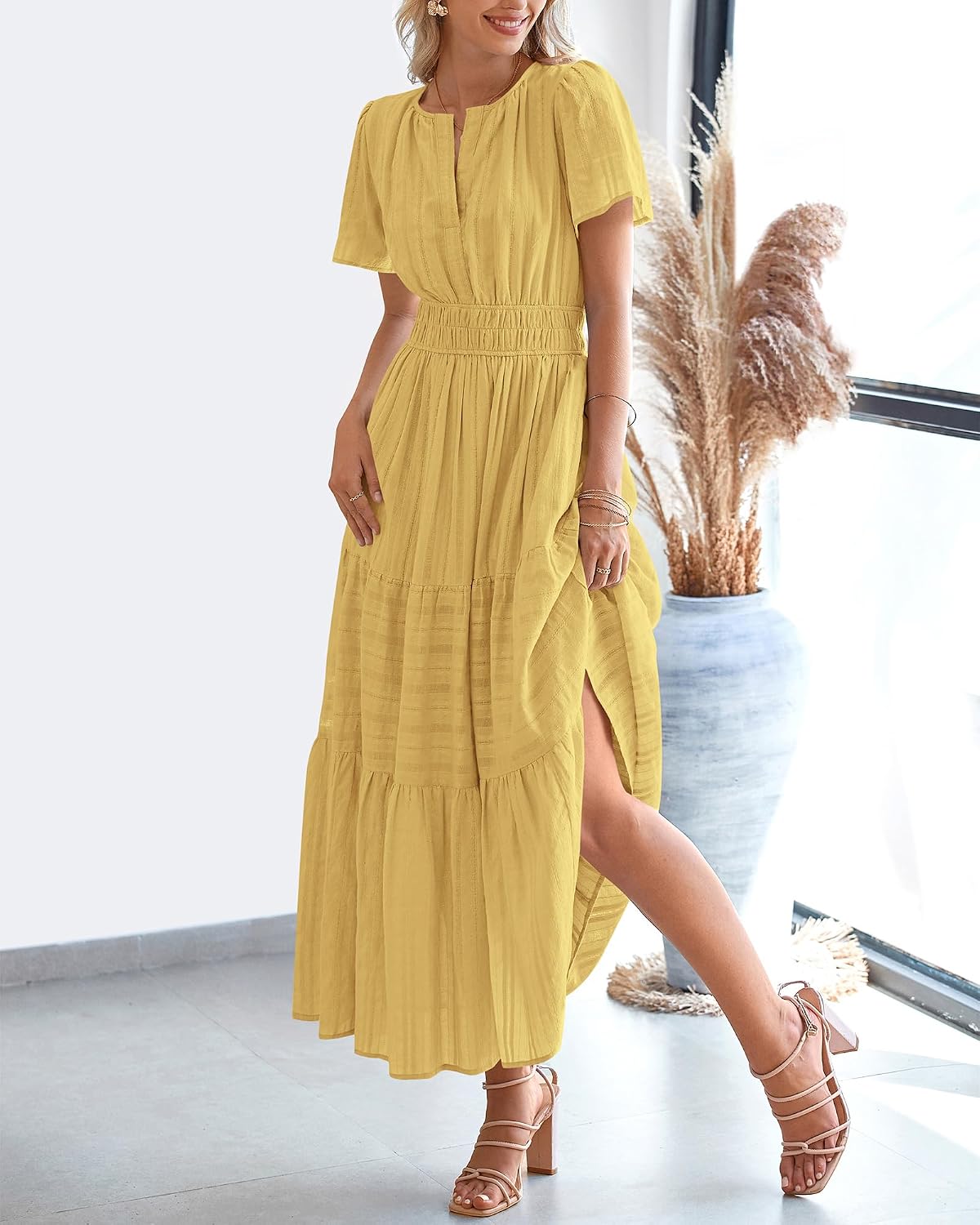 BTFBM Womens Summer 2026 Casual Maxi Dresses