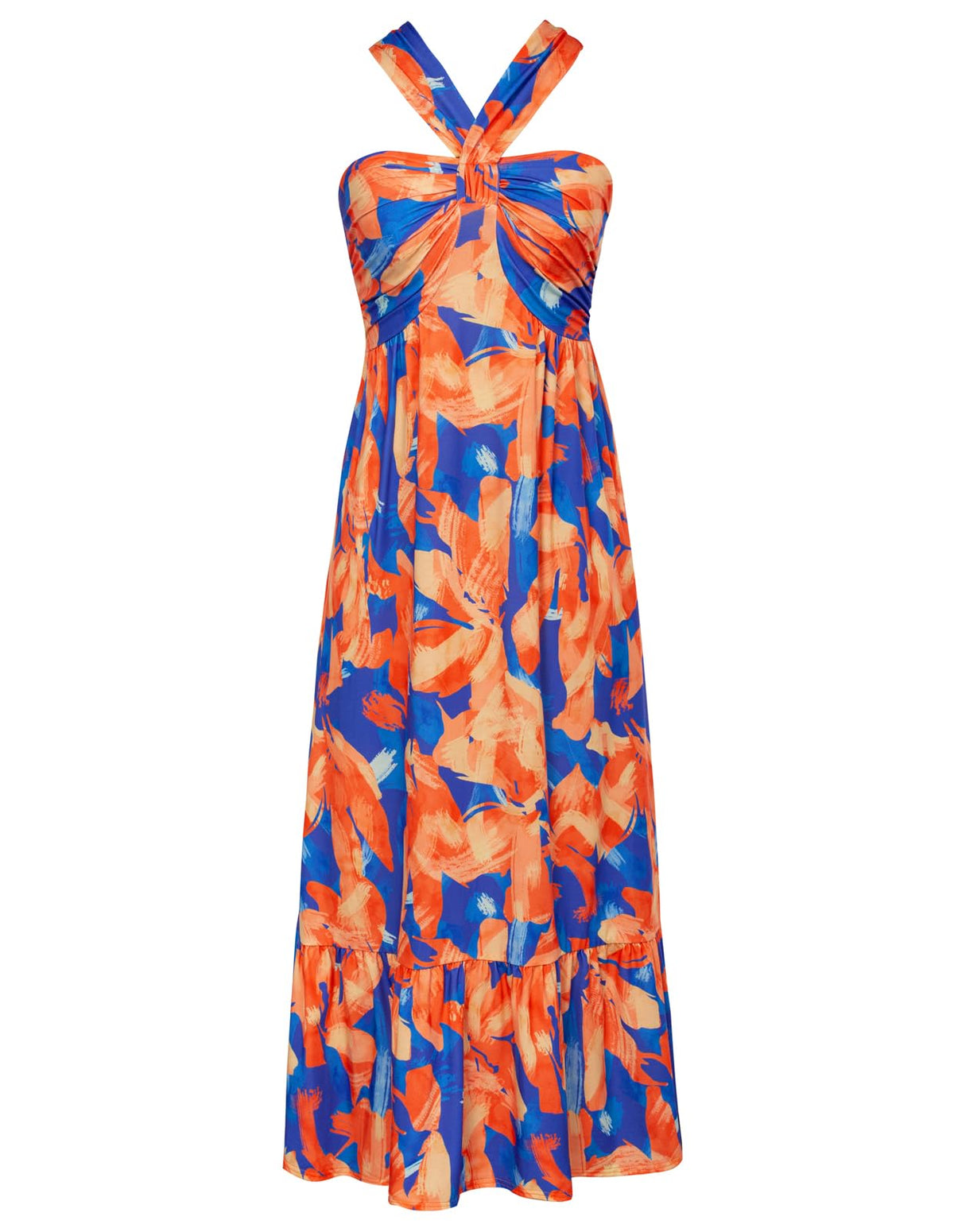 GRACE KARIN Womens Summer Floral Halter Boho Maxi Dresses