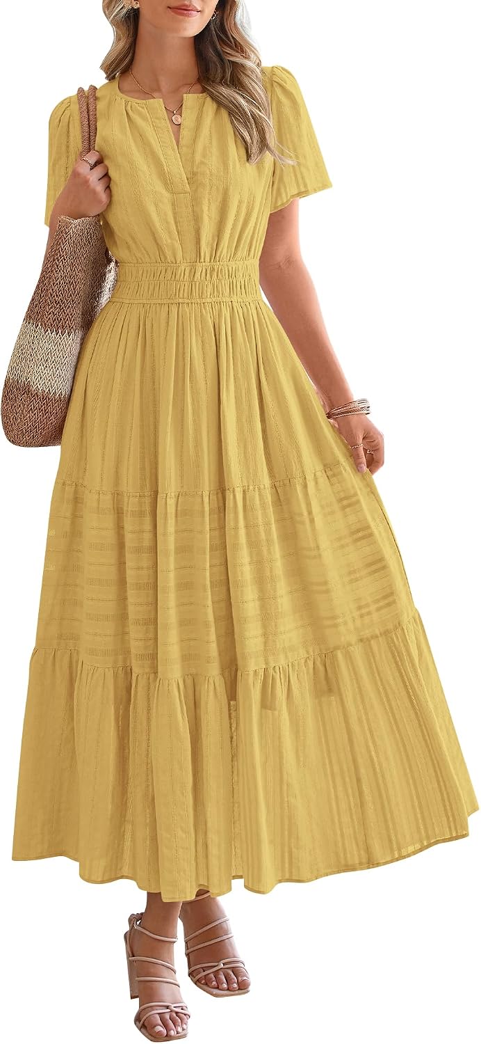 BTFBM Womens Summer 2026 Casual Maxi Dresses
