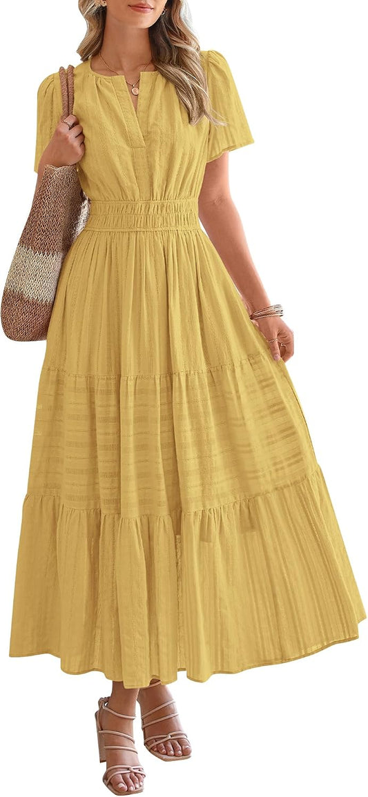BTFBM Womens Summer 2026 Casual Maxi Dresses