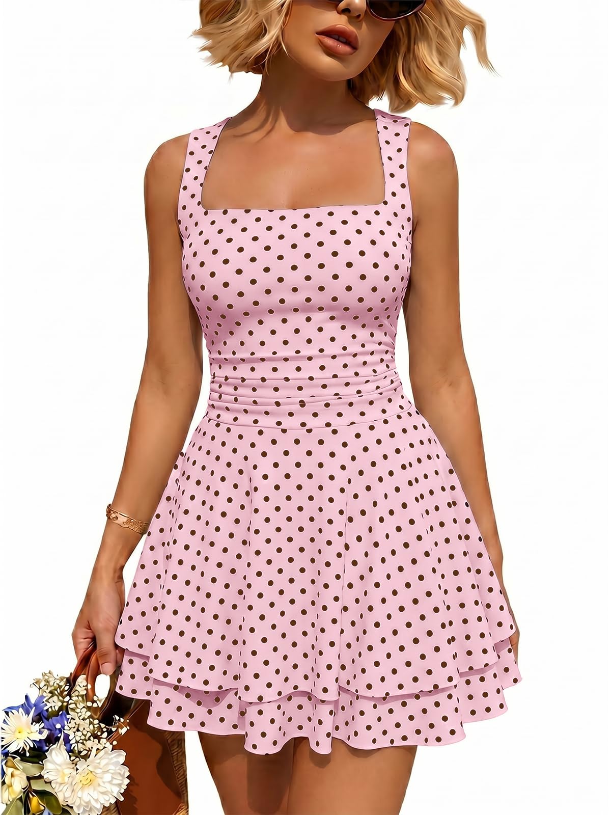 Trendy Queen Women Mini Summer Party Homecoming Beach Vacation Sun Dresses