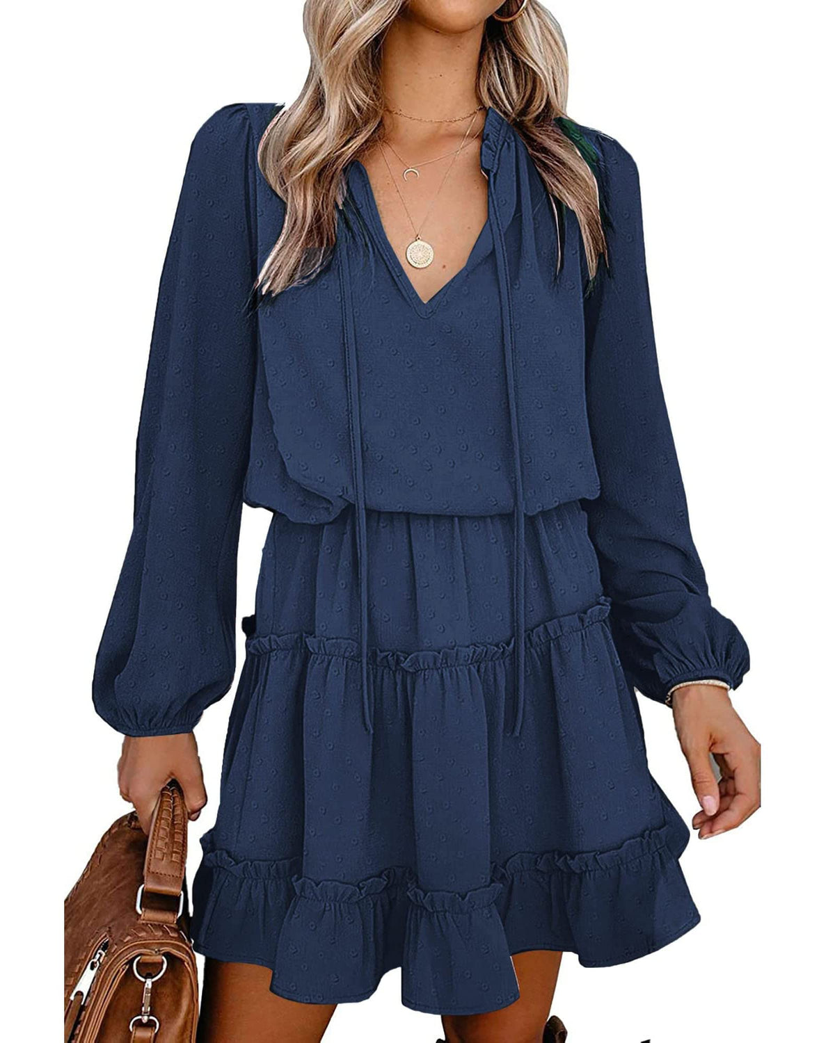 BTFBM Long Sleeve Dress for Women Fall 2026