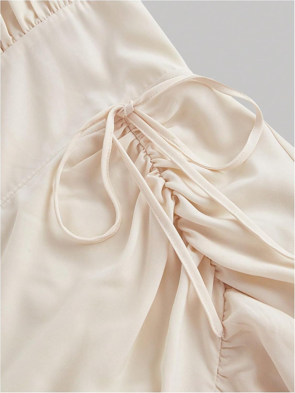 SOLY HUX Women's Layered Ruffle Hem Ruched Asymmetrical Long Dress
