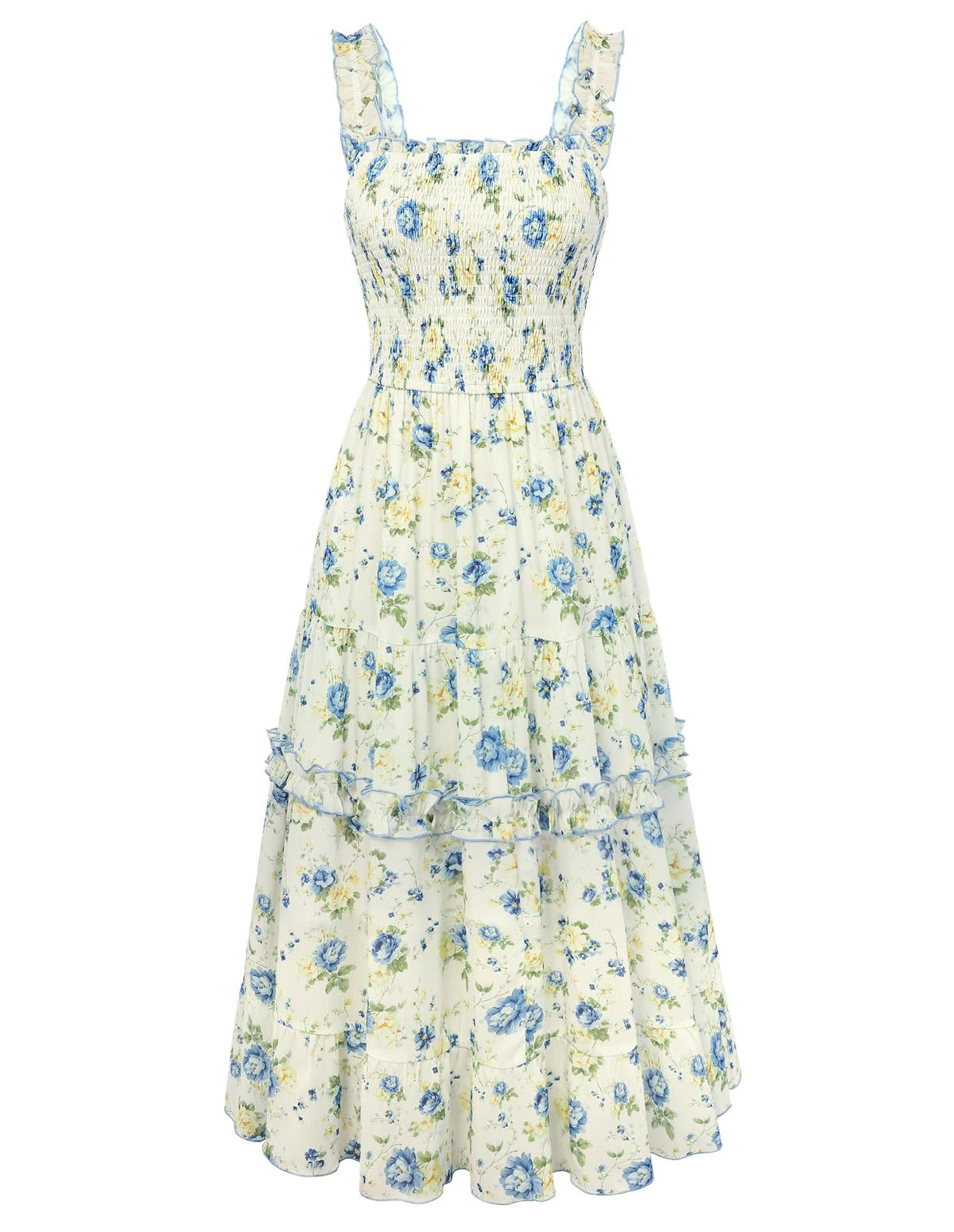 Scarlet Darkness Floral Dress for Women 2026 Summer Dress Flowy Sundress