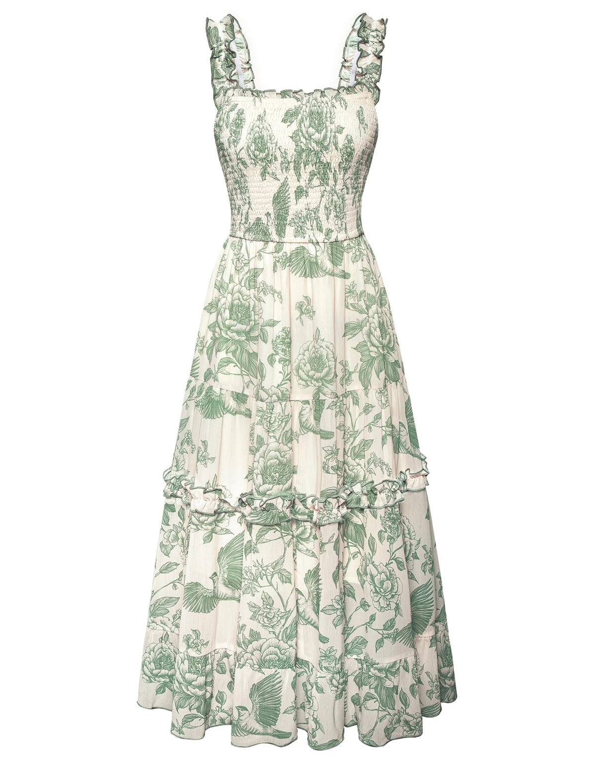 Scarlet Darkness Floral Dress for Women 2026 Summer Dress Flowy Sundress