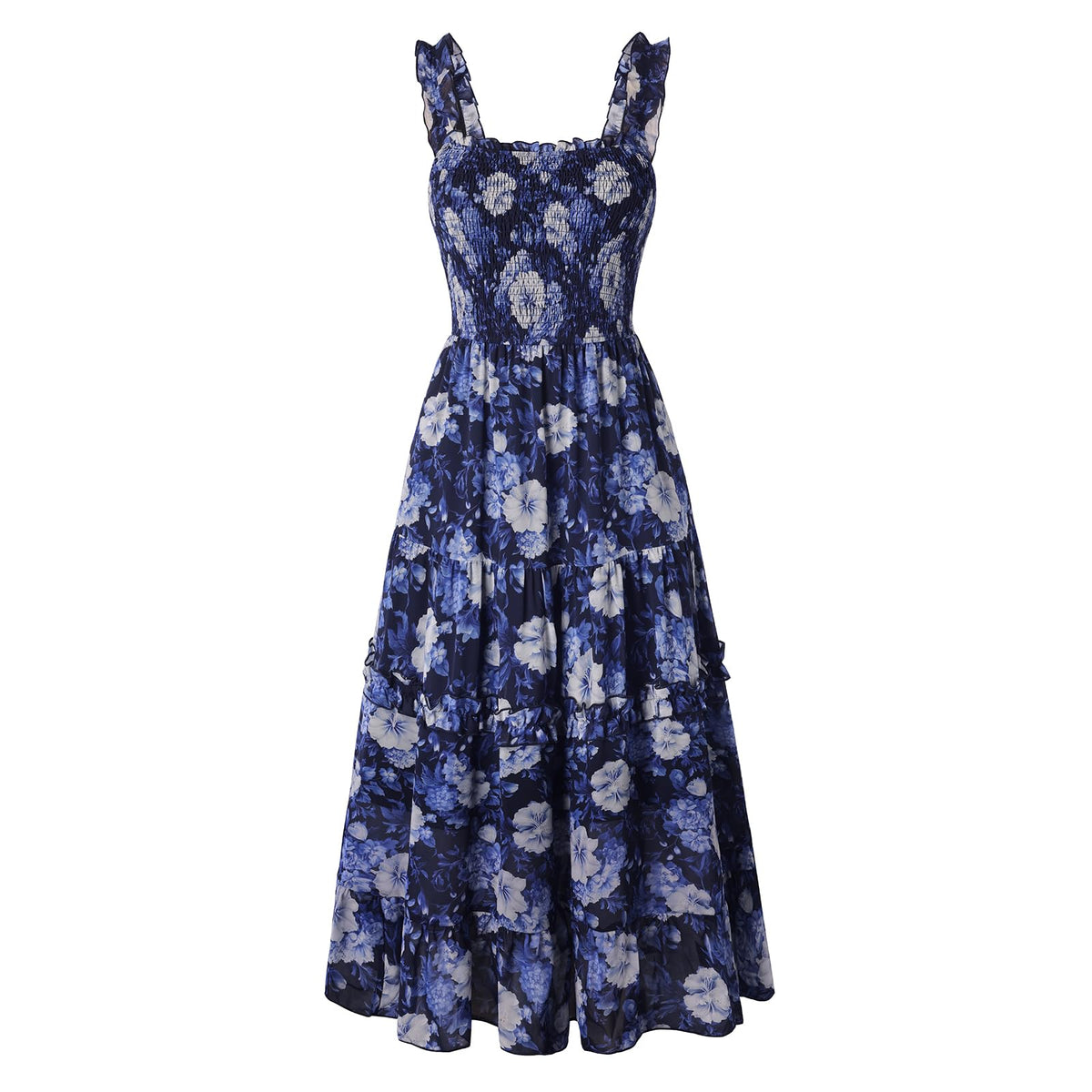 Scarlet Darkness Floral Dress for Women 2026 Summer Dress Flowy Sundress