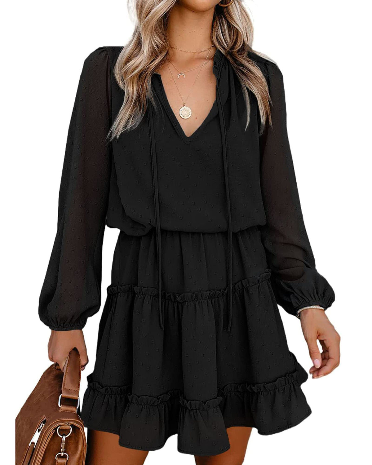 BTFBM Long Sleeve Dress for Women Fall 2026