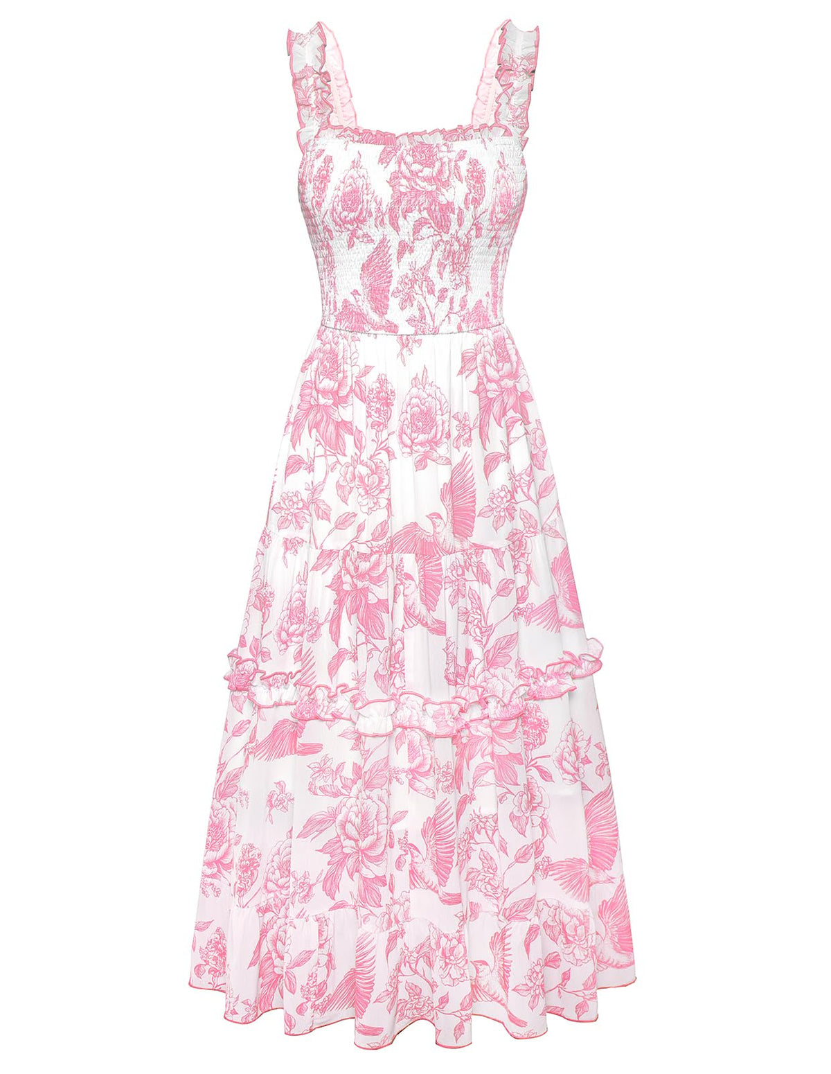 Scarlet Darkness Floral Dress for Women 2026 Summer Dress Flowy Sundress