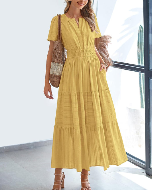 BTFBM Womens Summer 2026 Casual Maxi Dresses