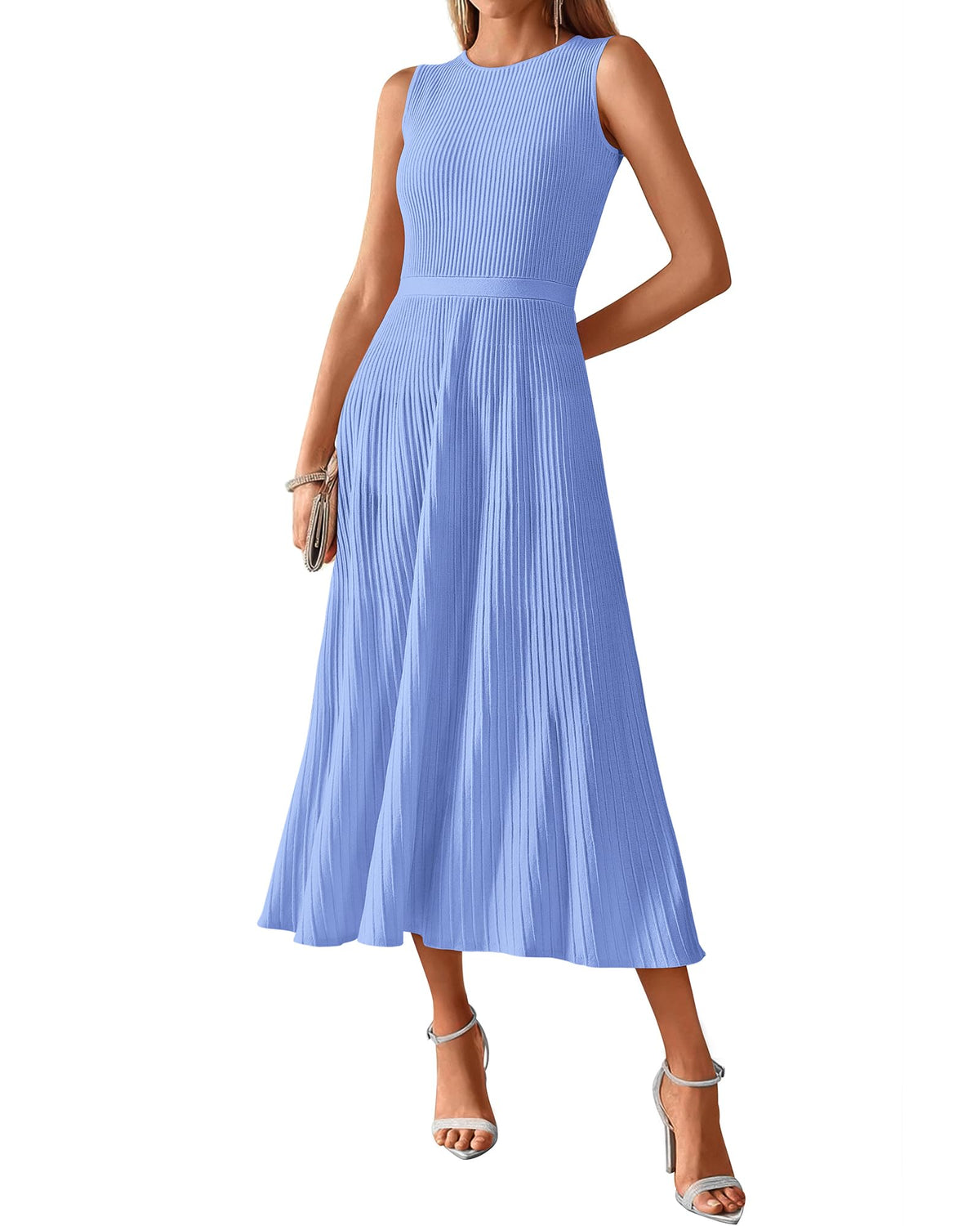 BTFBM Women Midi Bodycon Tank Dress