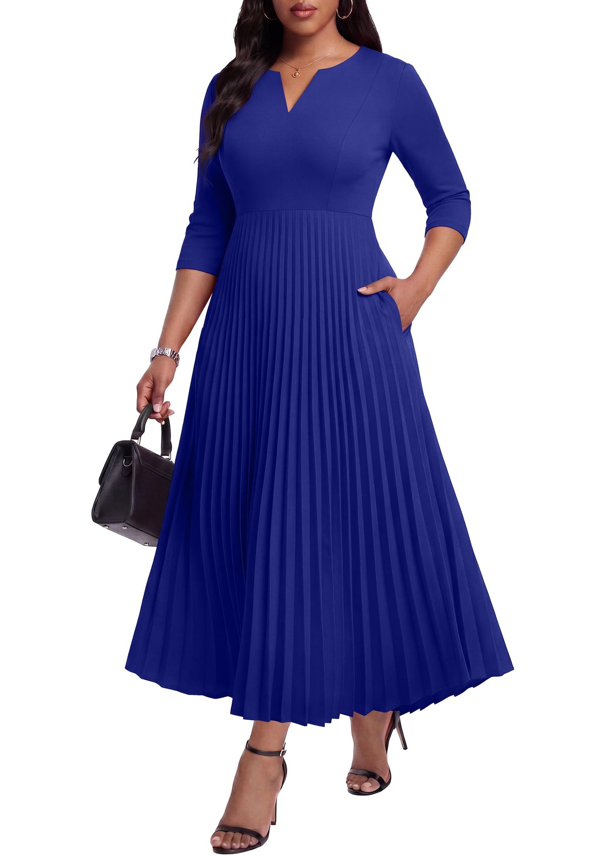 Nmoder Plus Size Curvy Women Dress A Line Church Cocktail Dresses