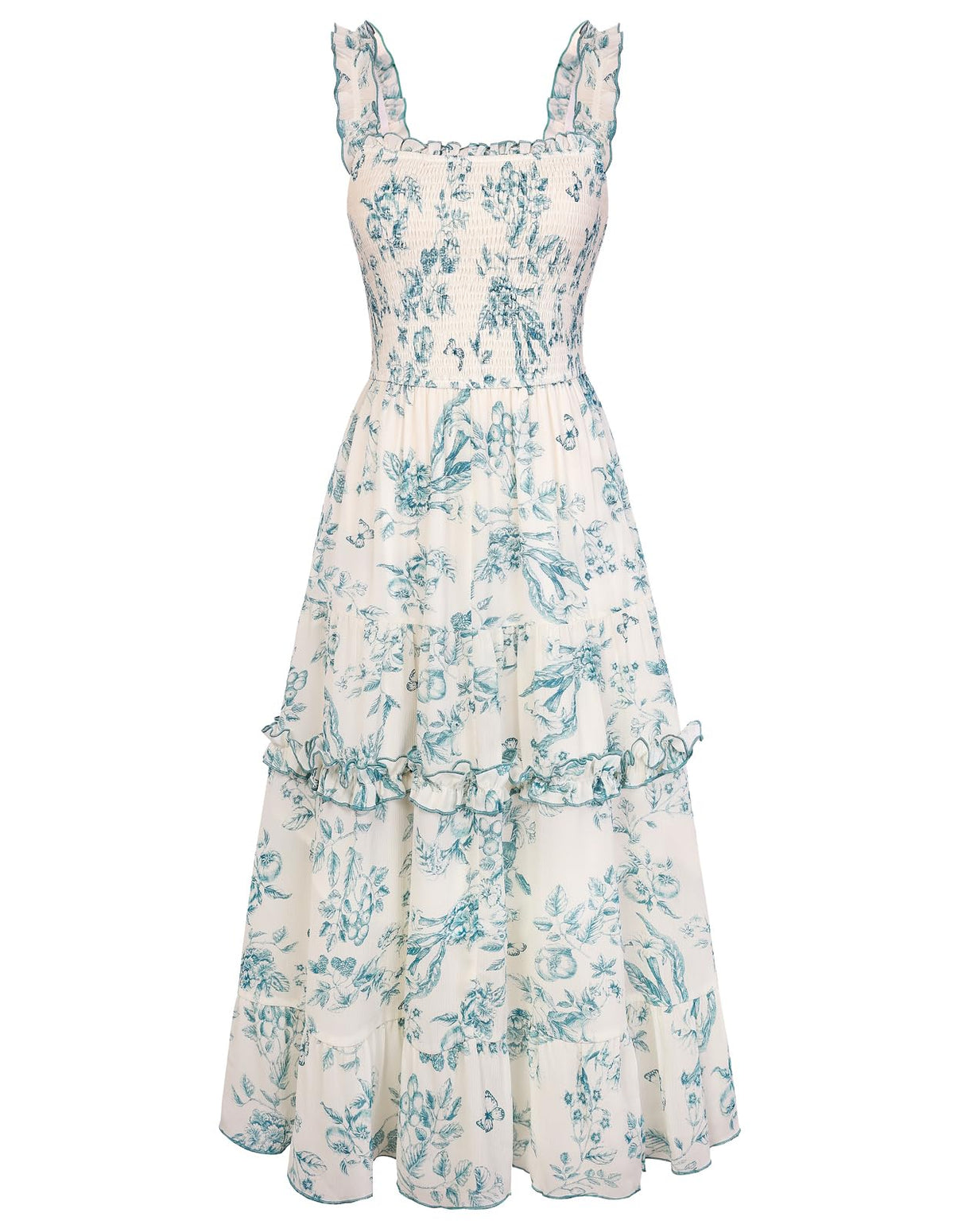 Scarlet Darkness Floral Dress for Women 2026 Summer Dress Flowy Sundress