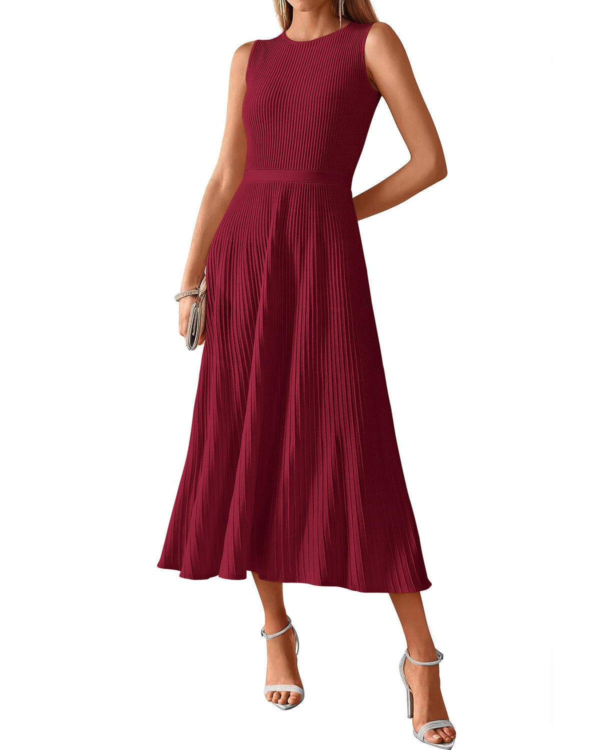 BTFBM Women Midi Bodycon Tank Dress