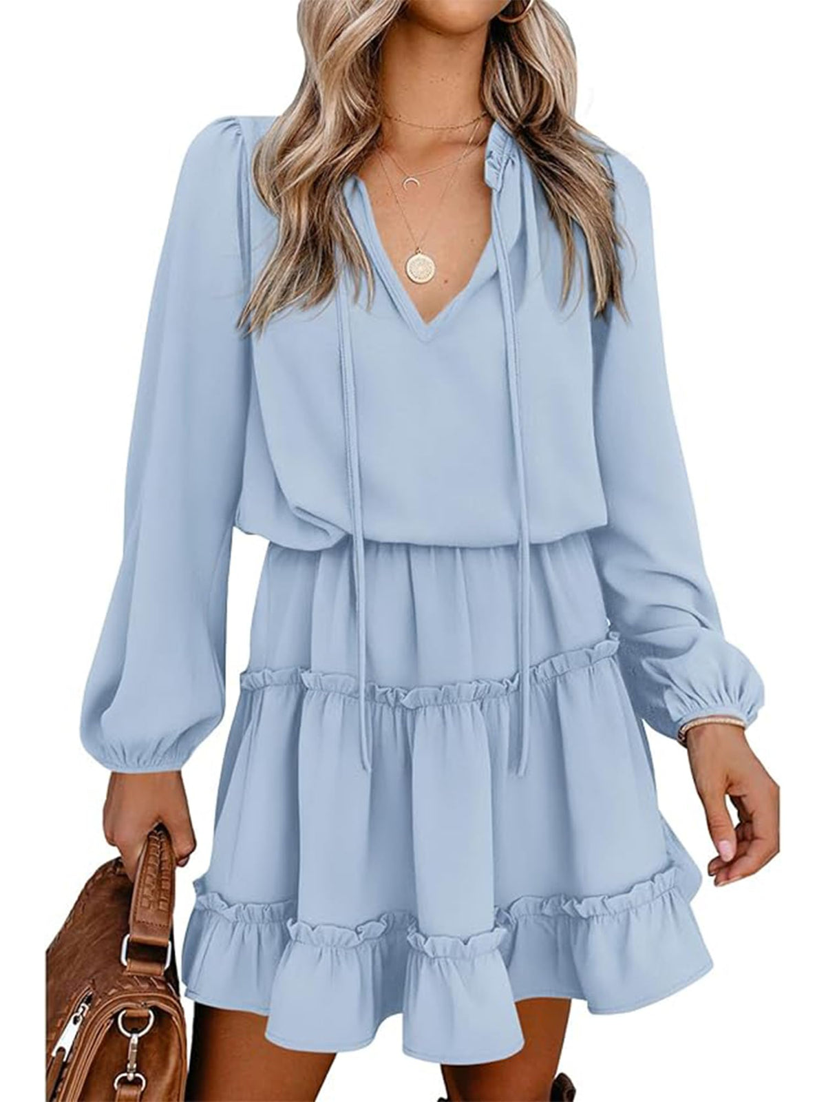 BTFBM Long Sleeve Dress for Women Fall 2026