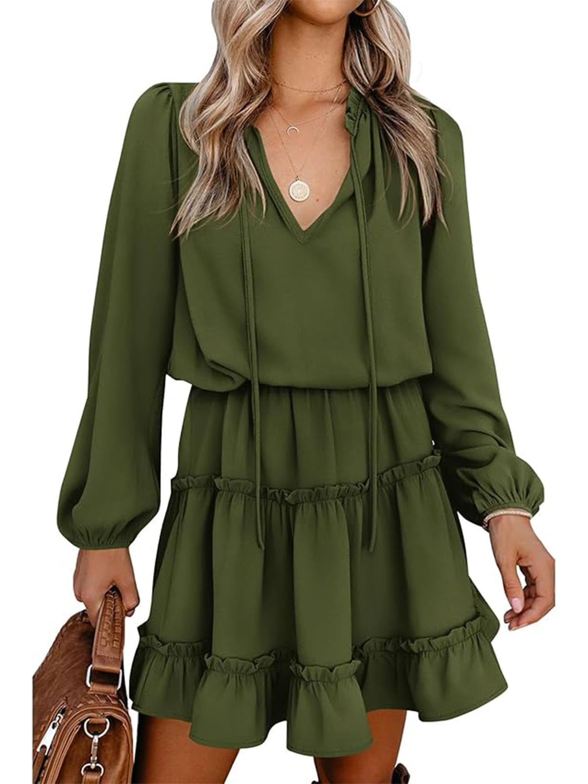 BTFBM Long Sleeve Dress for Women Fall 2026