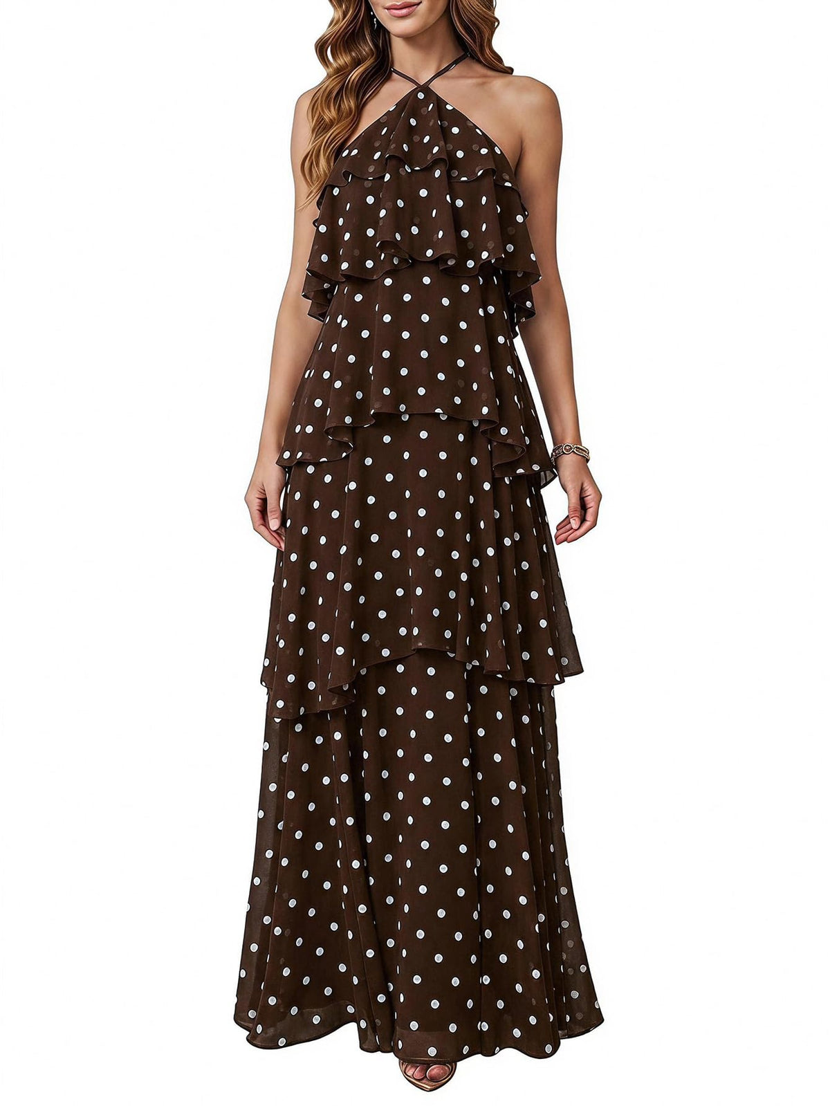 SOLY HUX Women's Wedding Guest Maxi Dress