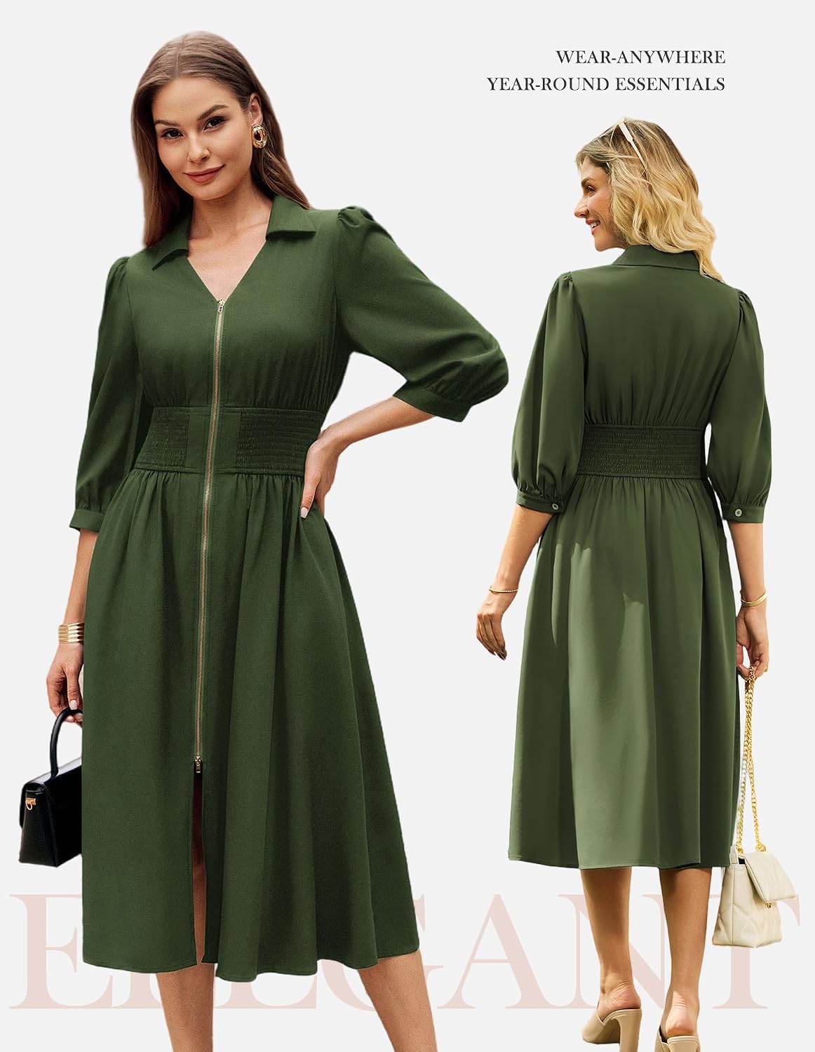 GRACE KARIN Women's Summer Midi Dress Business Casual Dresses