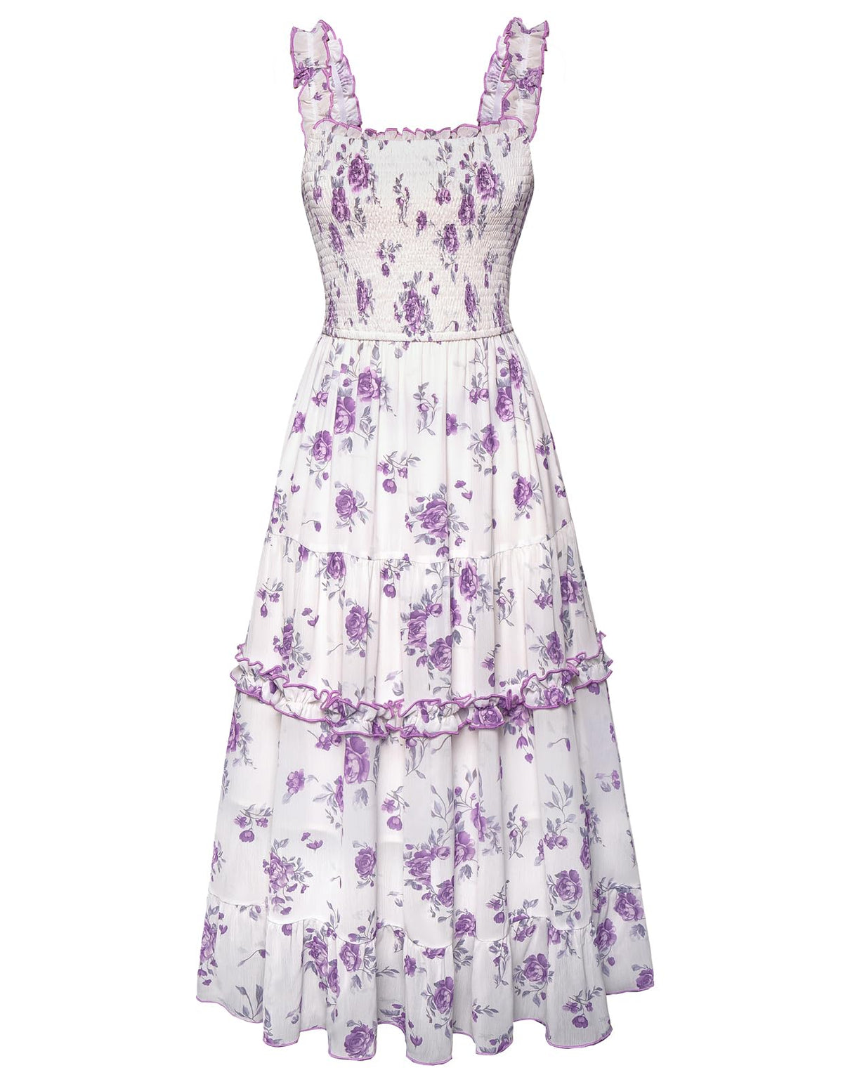 Scarlet Darkness Floral Dress for Women 2026 Summer Dress Flowy Sundress