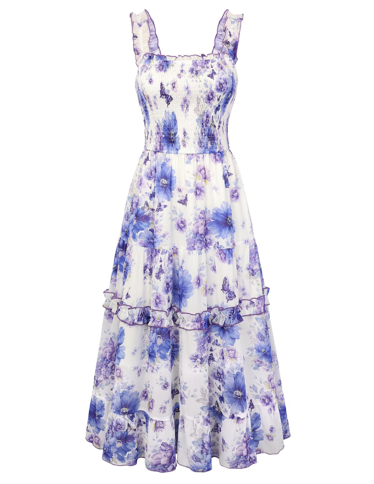 Scarlet Darkness Floral Dress for Women 2026 Summer Dress Flowy Sundress