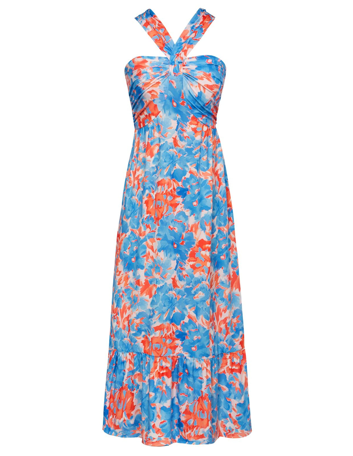 GRACE KARIN Womens Summer Floral Halter Boho Maxi Dresses