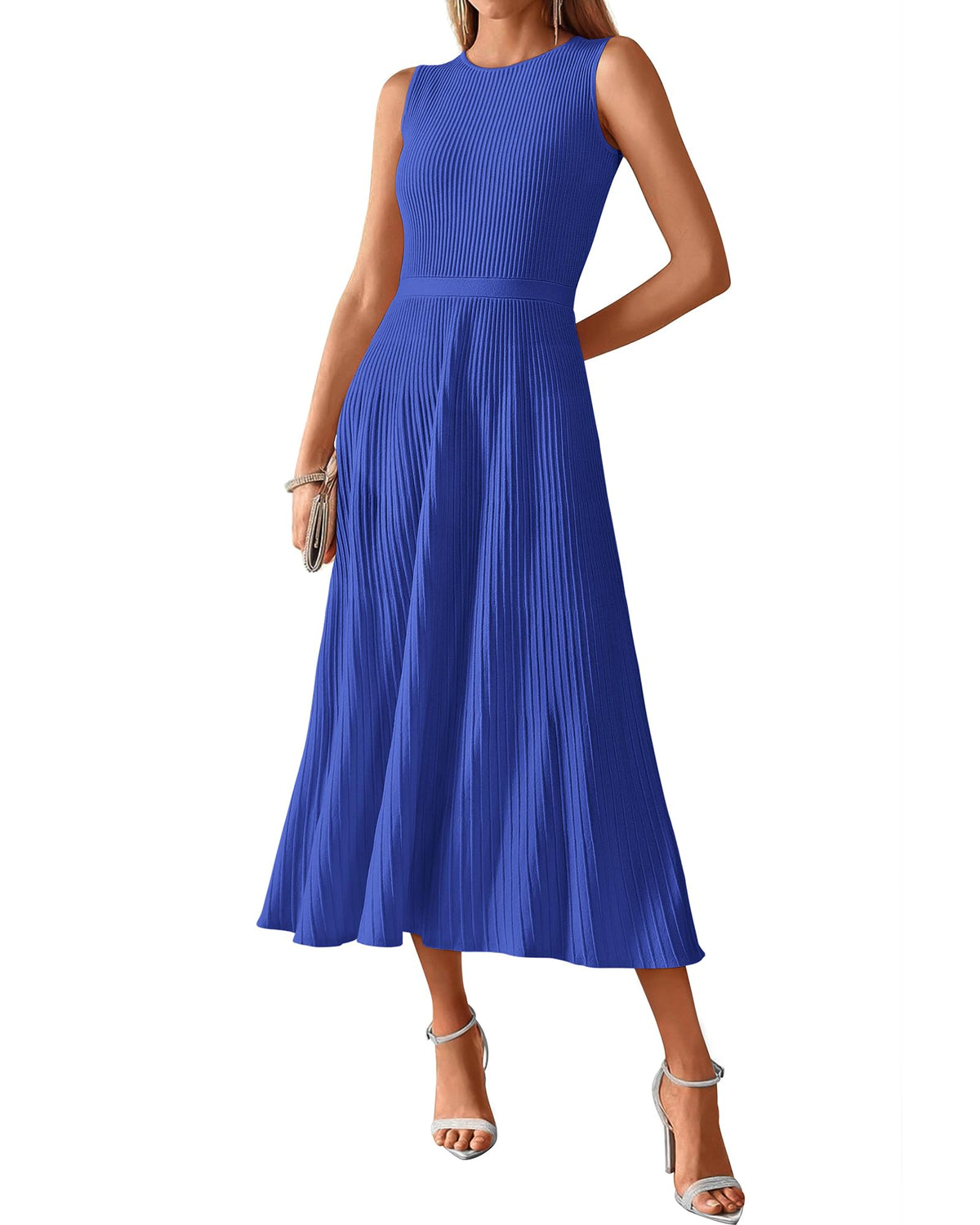 BTFBM Women Midi Bodycon Tank Dress