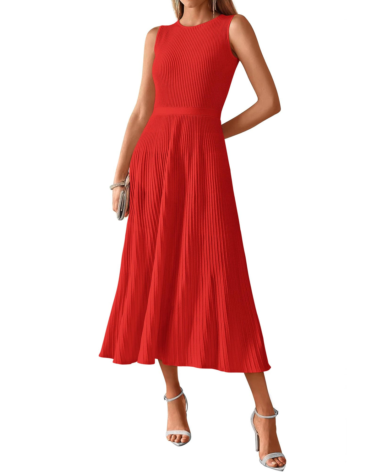 BTFBM Women Midi Bodycon Tank Dress