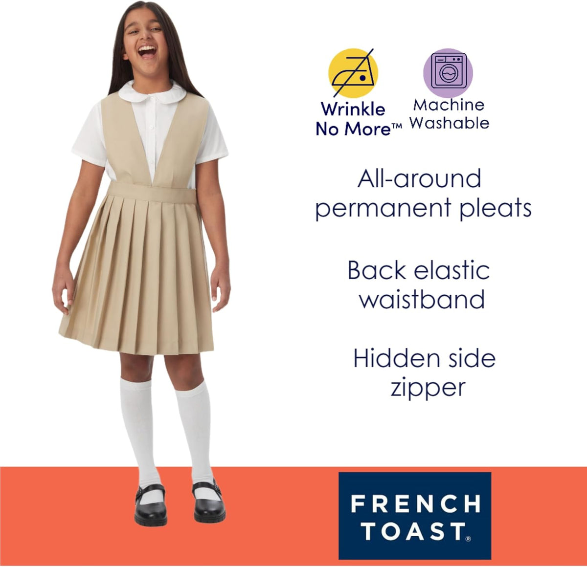 French Toast Girls' V-Neck Jumper