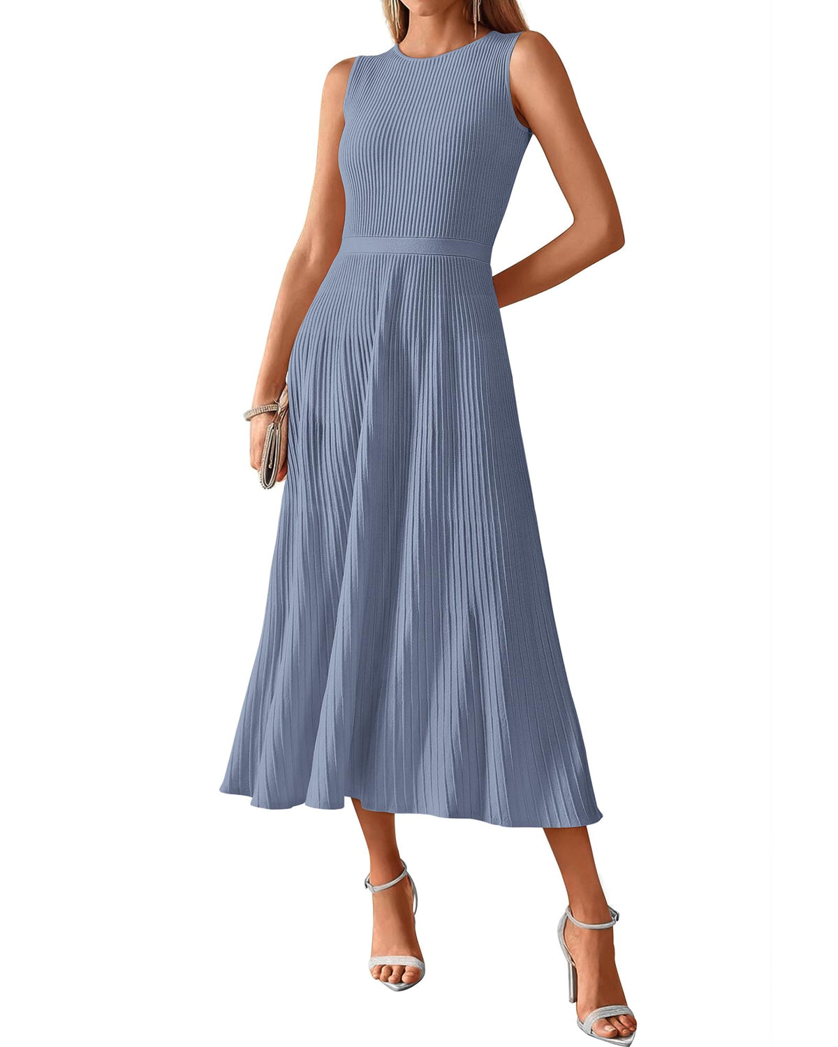 BTFBM Women Midi Bodycon Tank Dress