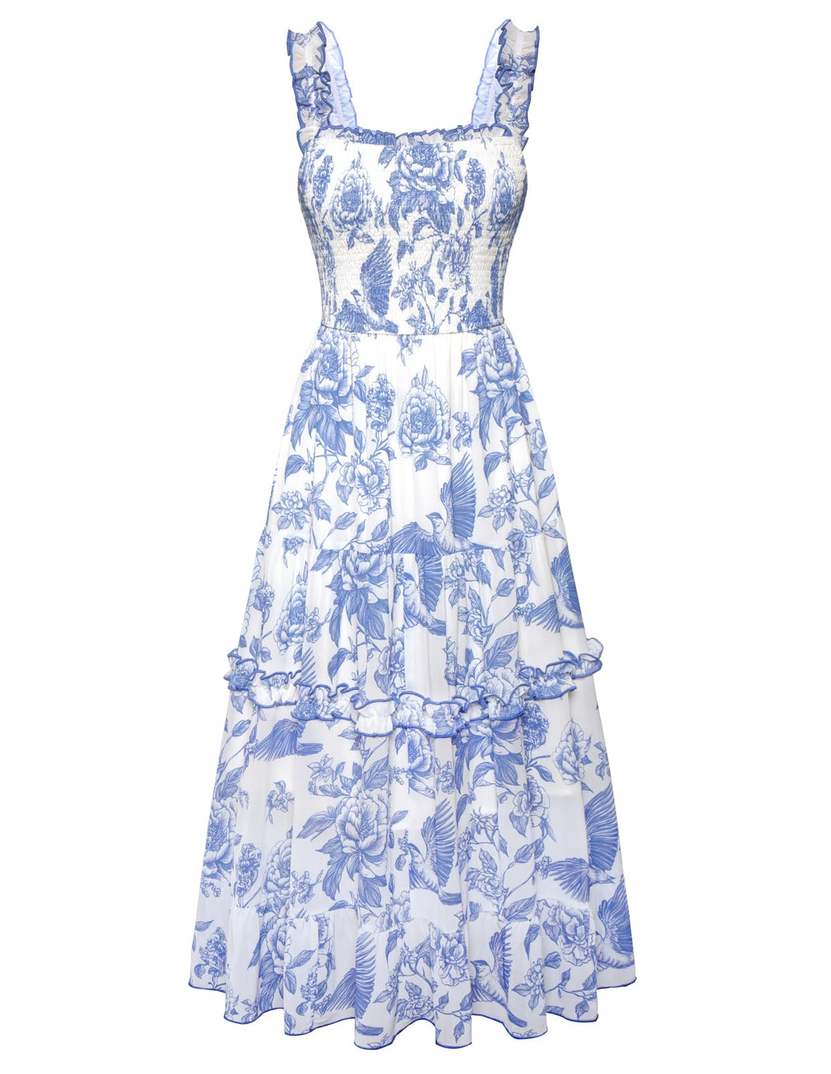Scarlet Darkness Floral Dress for Women 2026 Summer Dress Flowy Sundress