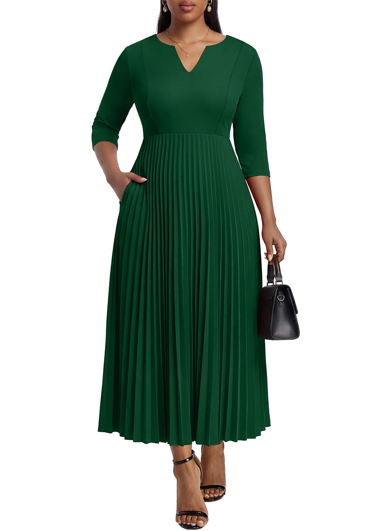 Nmoder Plus Size Curvy Women Dress A Line Church Cocktail Dresses