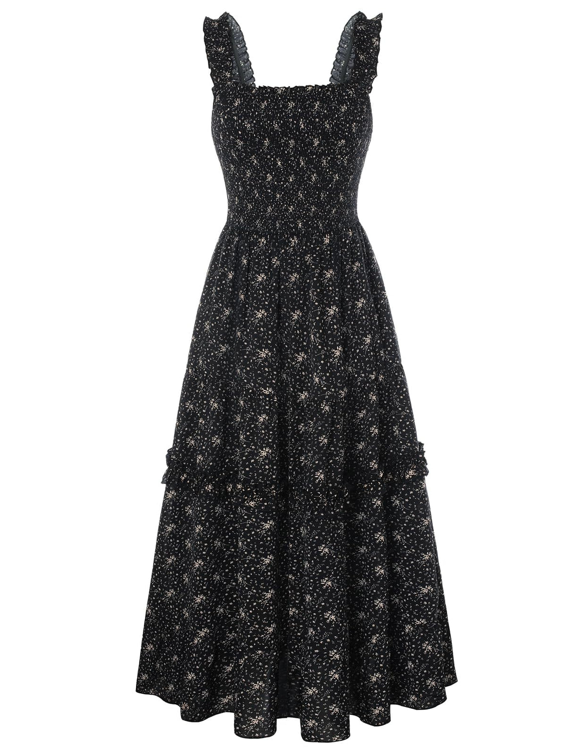 Scarlet Darkness Floral Dress for Women 2026 Summer Dress Flowy Sundress