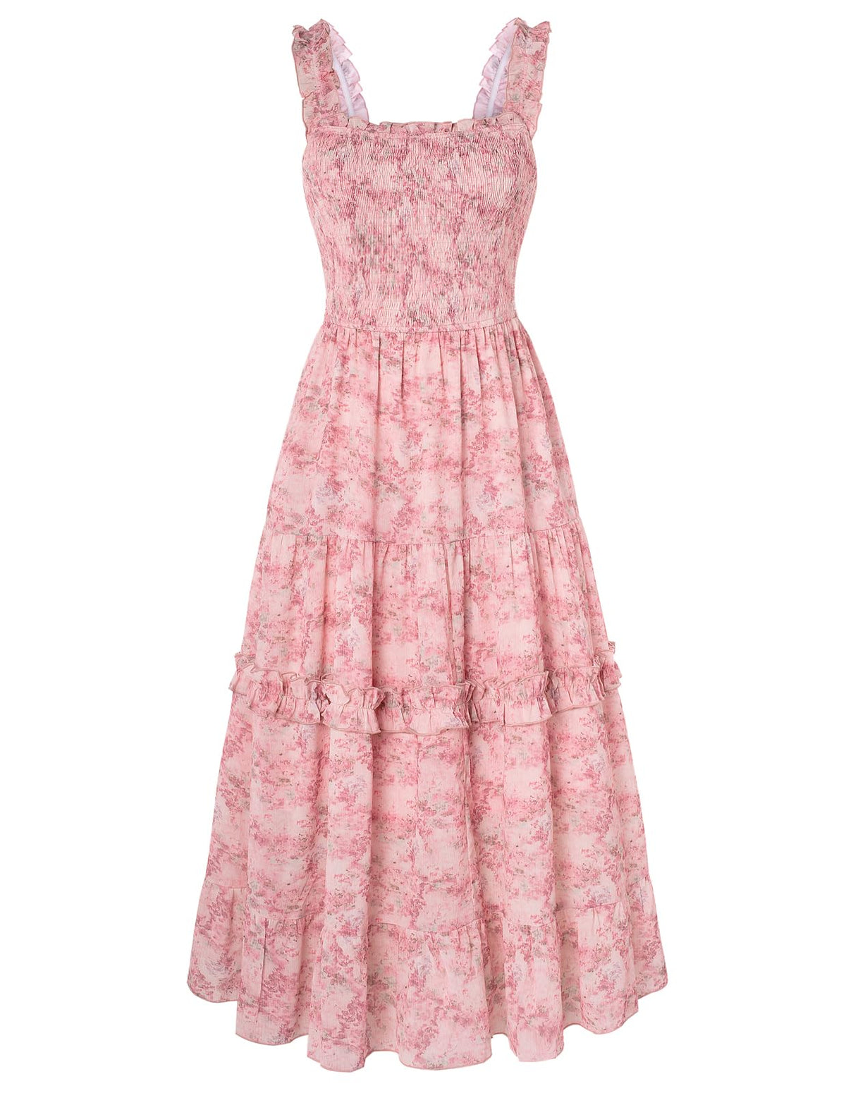 Scarlet Darkness Floral Dress for Women 2026 Summer Dress Flowy Sundress