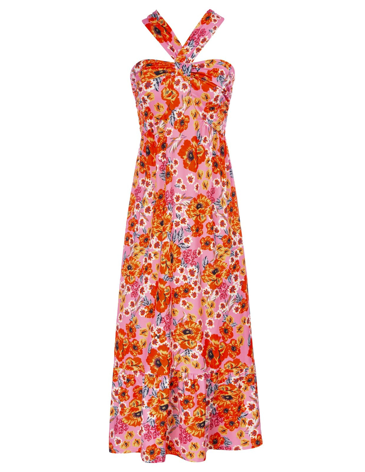 GRACE KARIN Womens Summer Floral Halter Boho Maxi Dresses