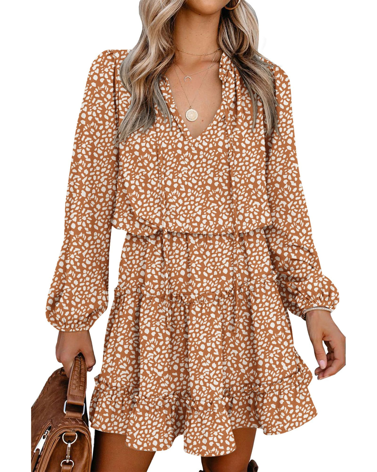 BTFBM Long Sleeve Dress for Women Fall 2026