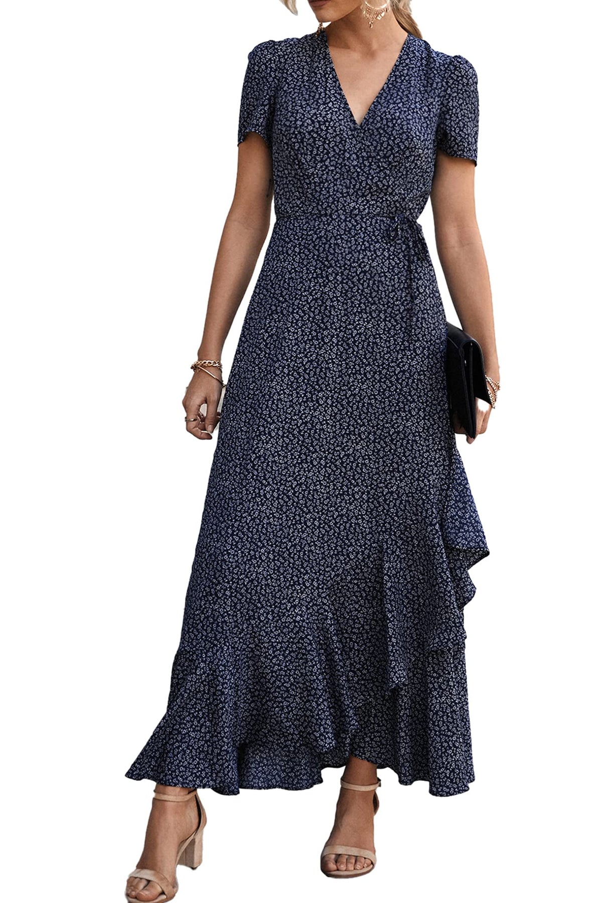 PRETTYGARDEN Women's Boho Floral Summer Maxi Dresses