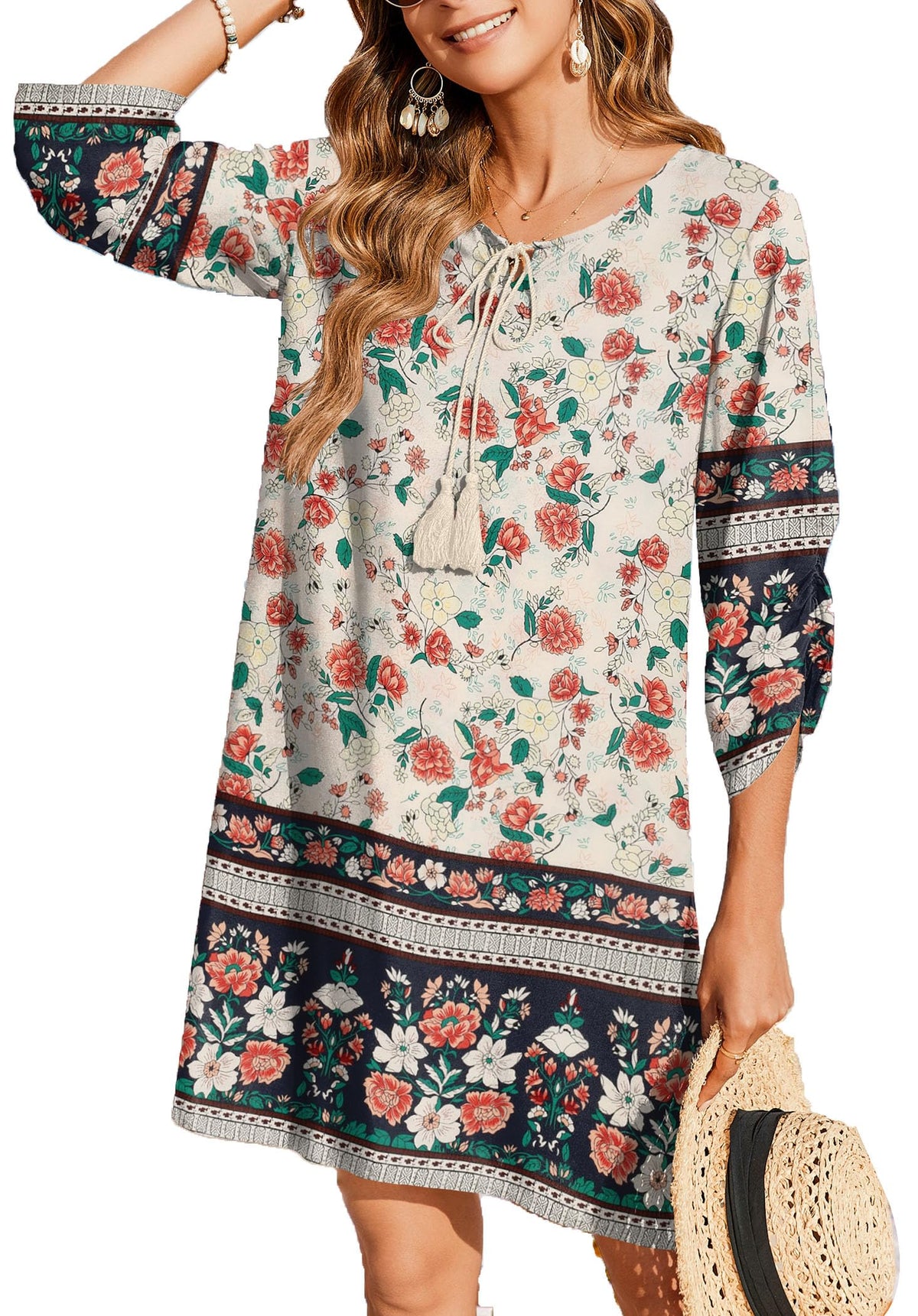 Zeagoo Womens Casual Beach Boho Summer Dress