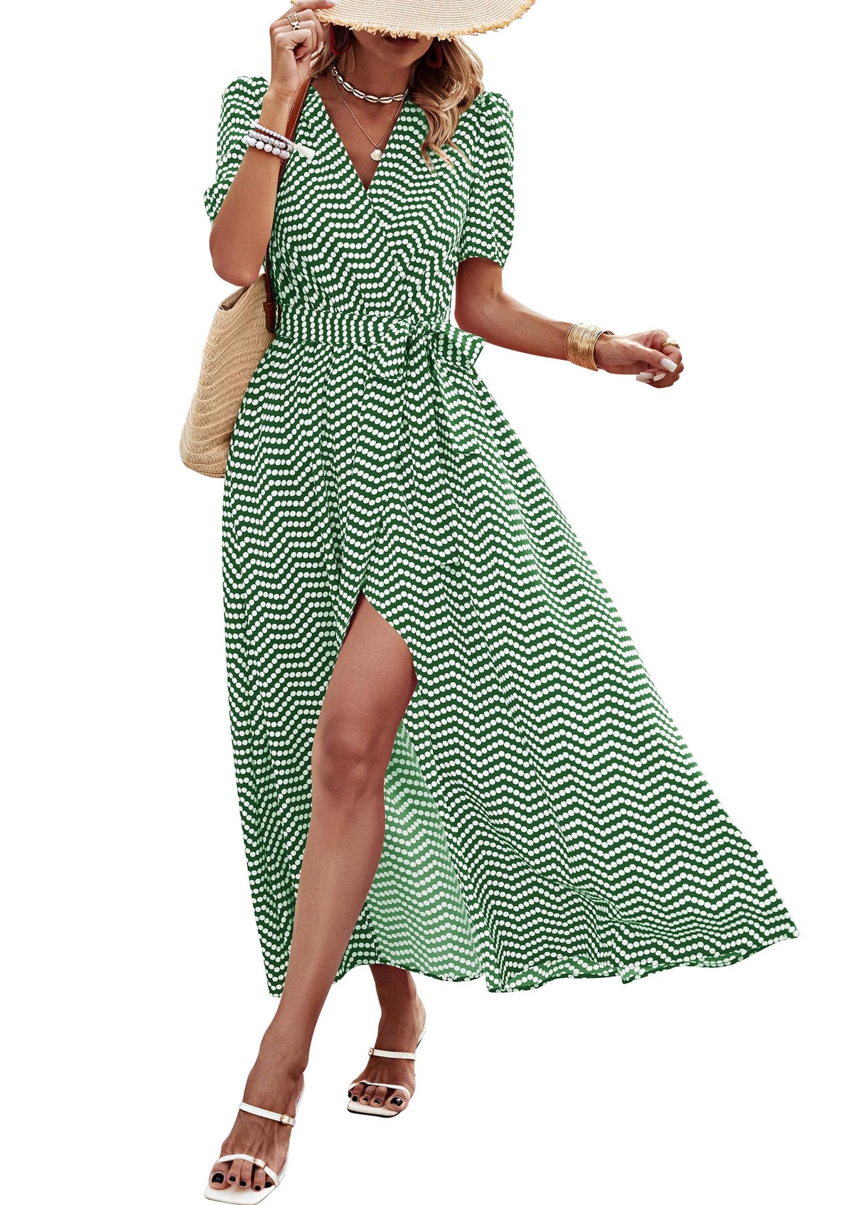 PRETTYGARDEN Women's Boho Floral Summer Maxi Dresses