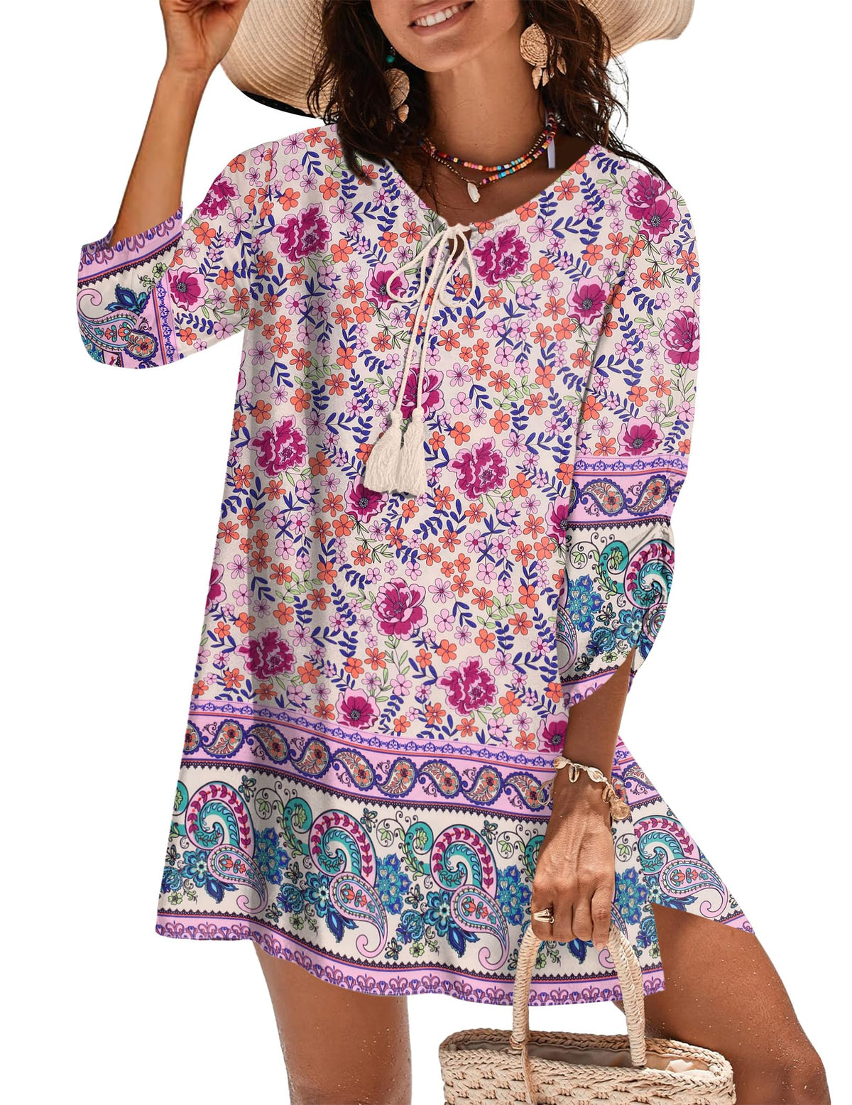 Zeagoo Womens Casual Beach Boho Summer Dress