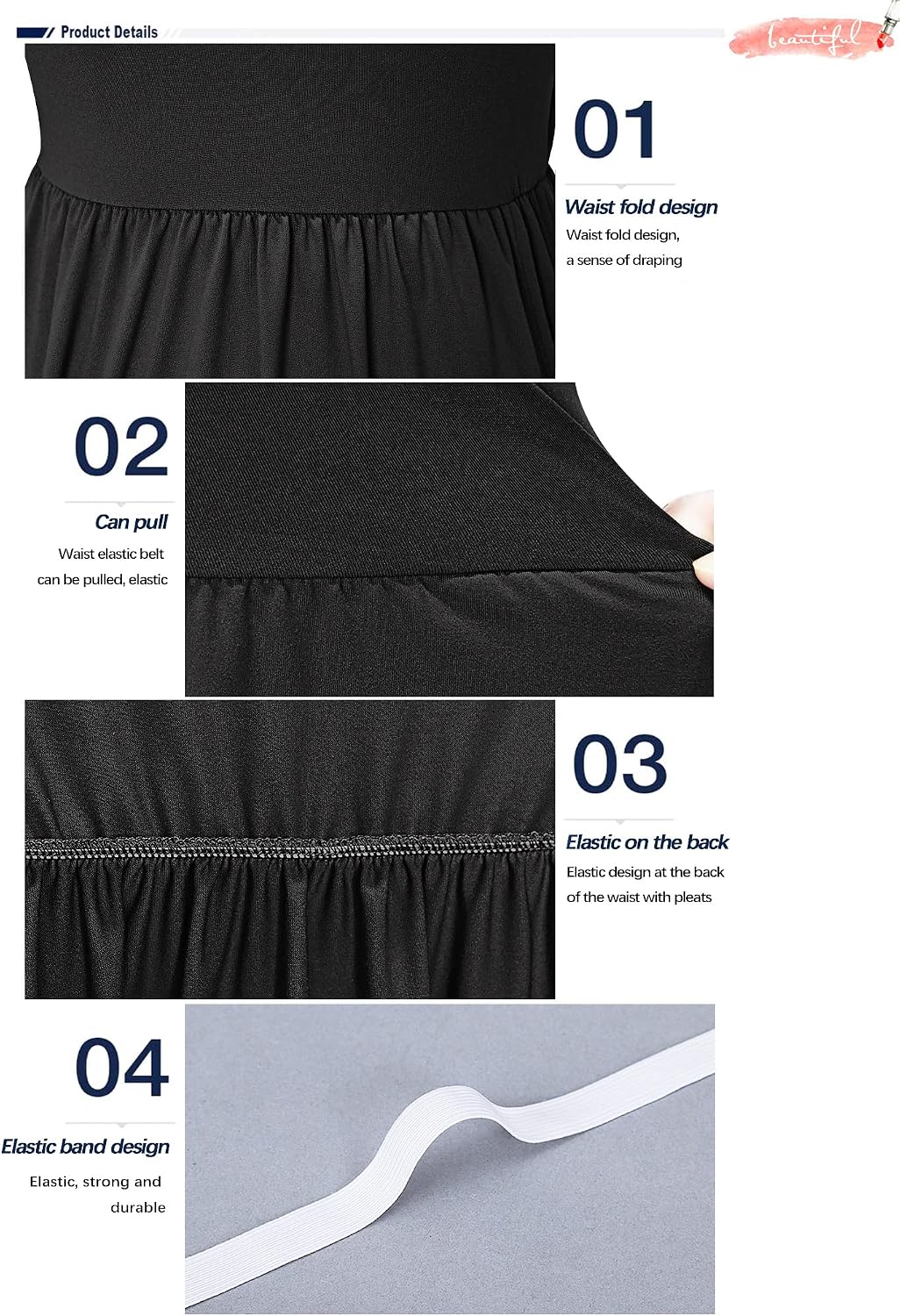 AUSELILY Women's Summer Short Sleeve Loose Plain Casual Long Maxi Dresses
