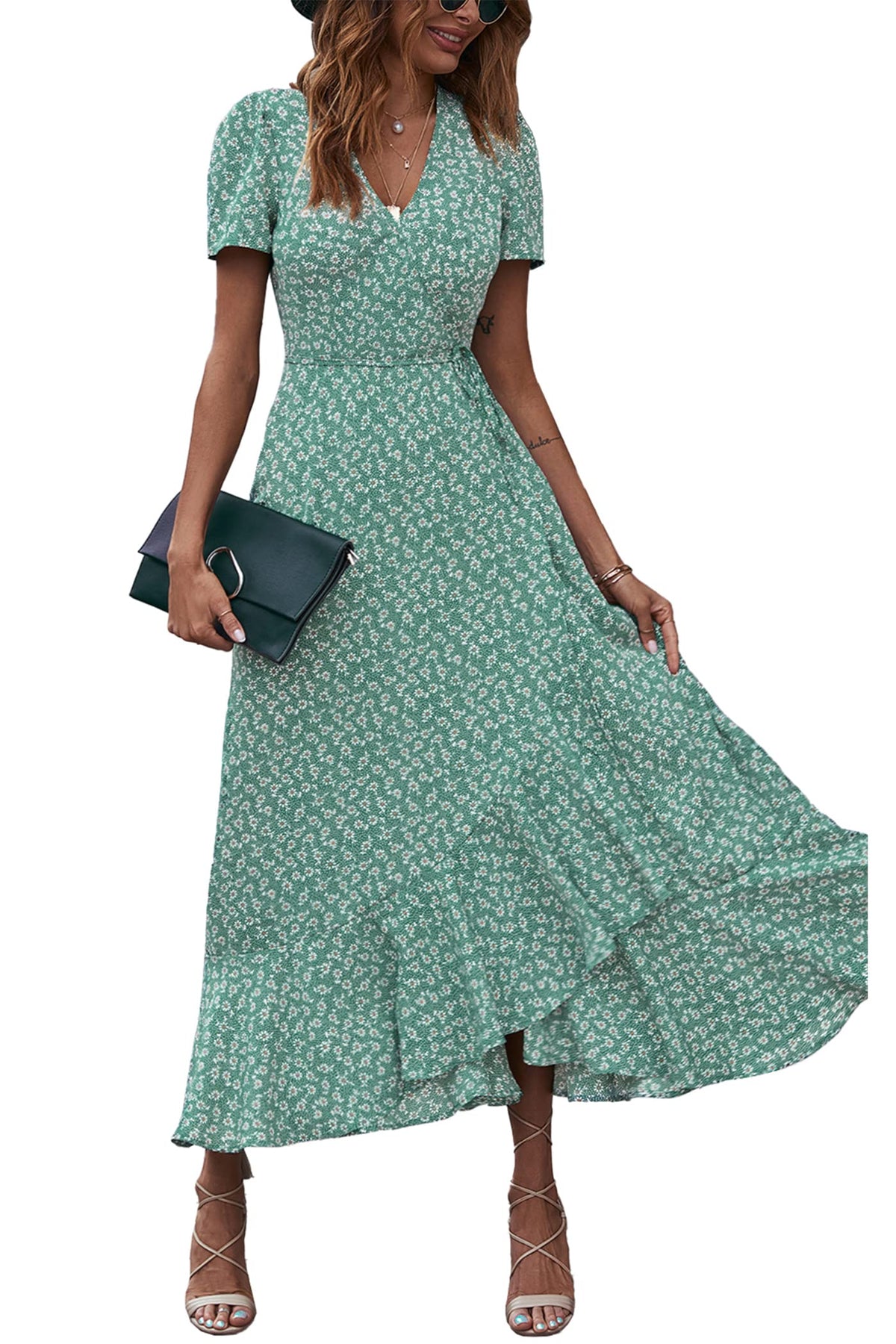 PRETTYGARDEN Women's Boho Floral Summer Maxi Dresses