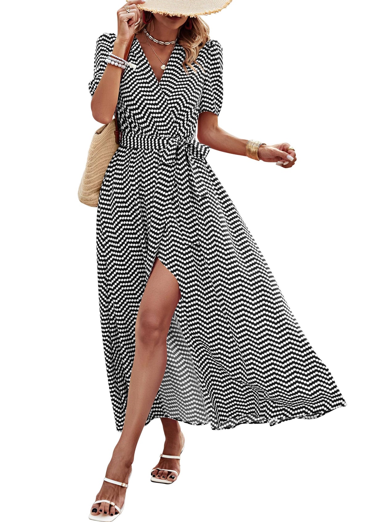 PRETTYGARDEN Women's Boho Floral Summer Maxi Dresses