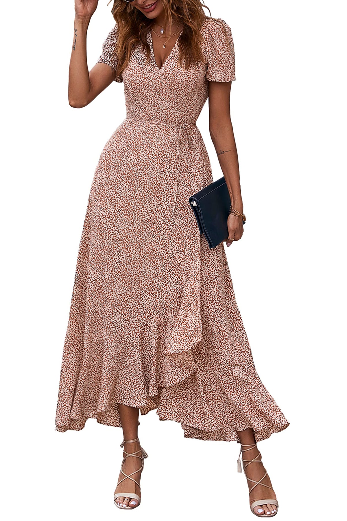 PRETTYGARDEN Women's Boho Floral Summer Maxi Dresses