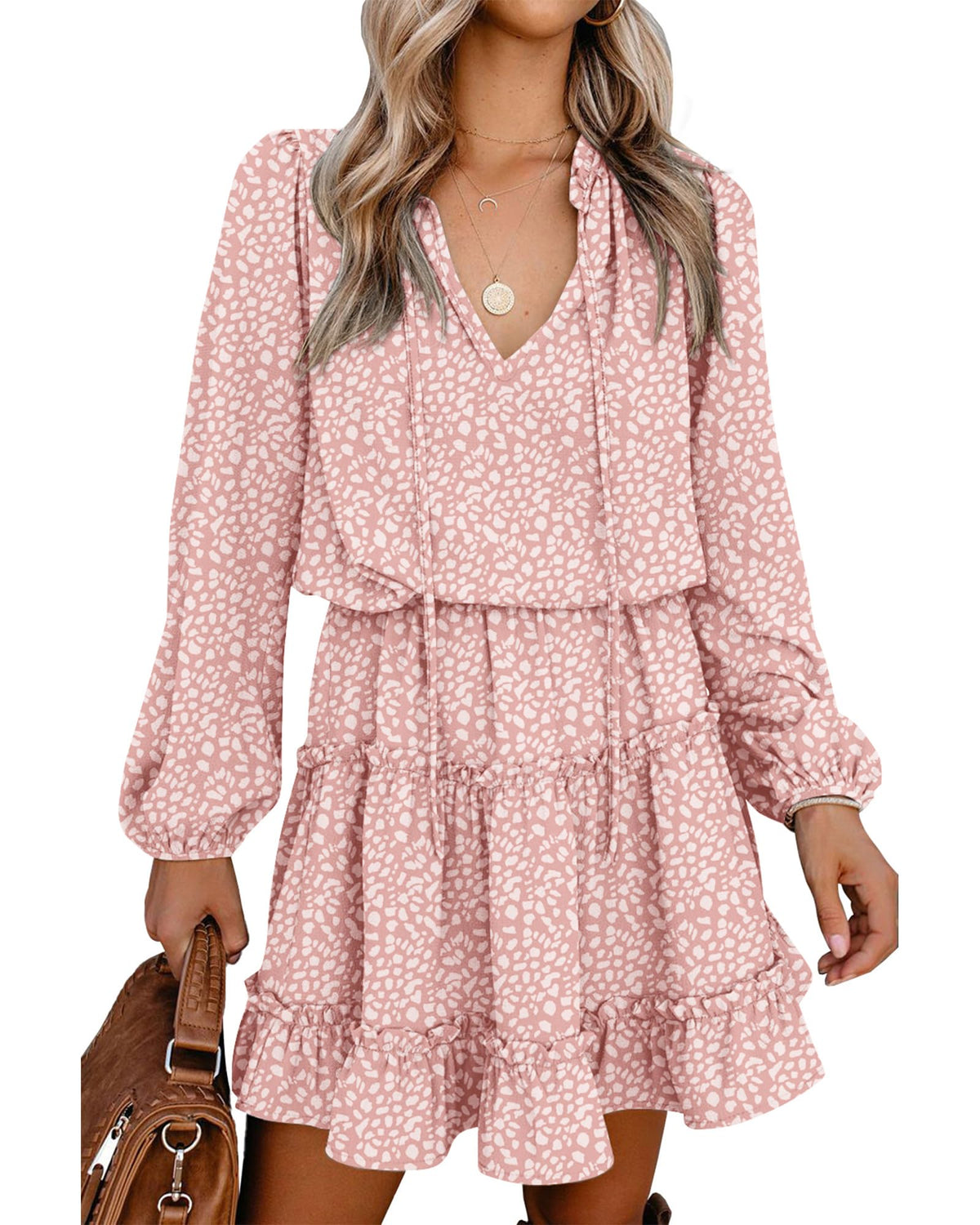 BTFBM Long Sleeve Dress for Women Fall 2026