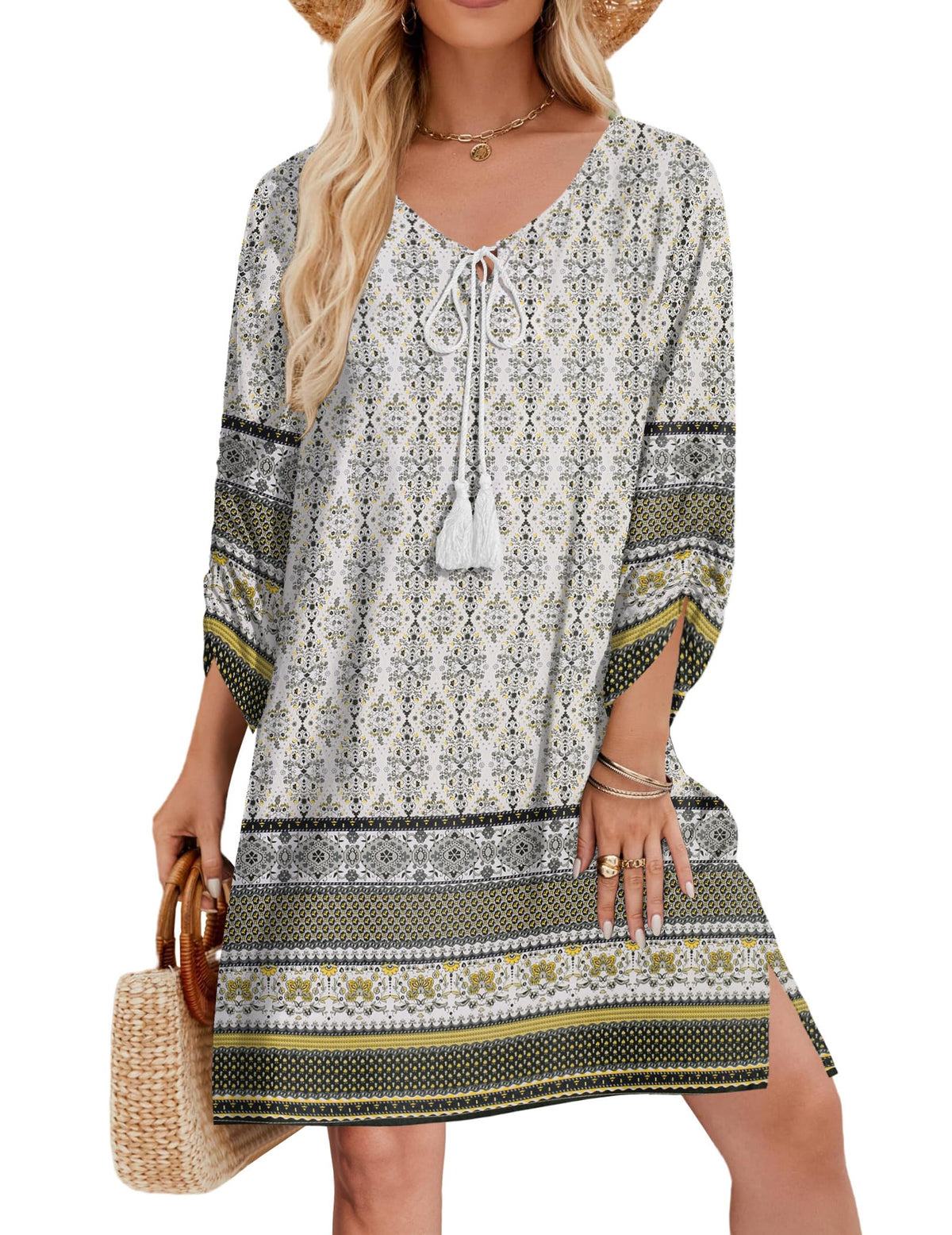 Zeagoo Womens Casual Beach Boho Summer Dress