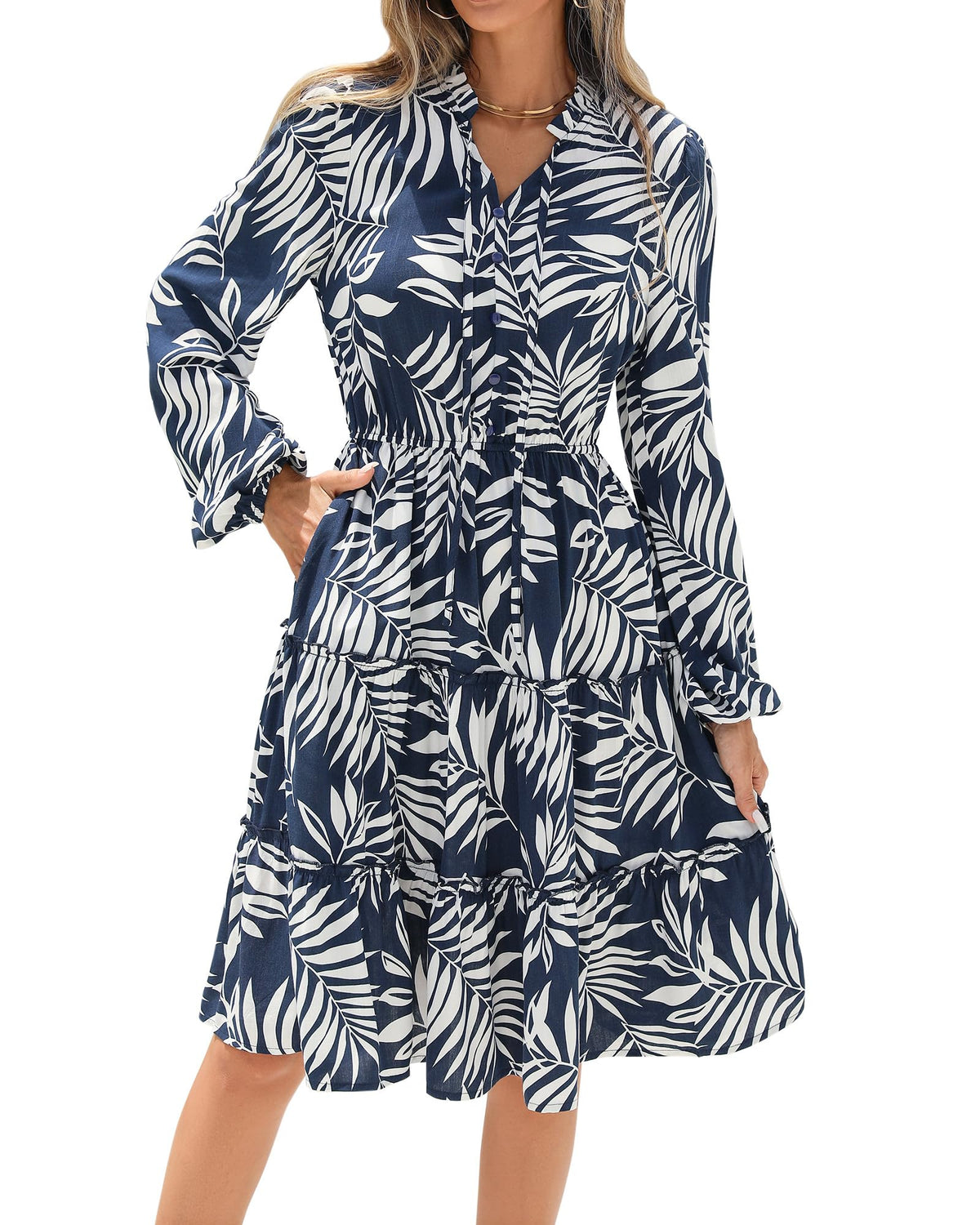 BTFBM Women Fall Dresses 2026 Floral Long Sleeve Mini Boho Dress