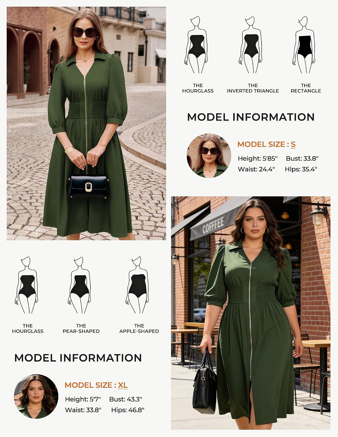 GRACE KARIN Women's Summer Midi Dress Business Casual Dresses