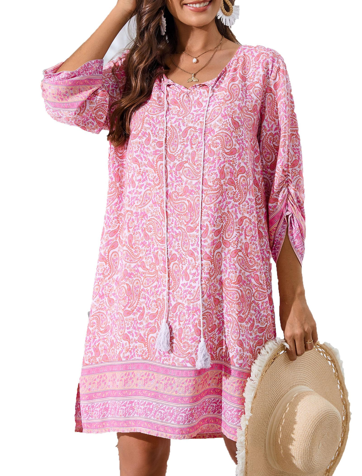 Zeagoo Womens Casual Beach Boho Summer Dress