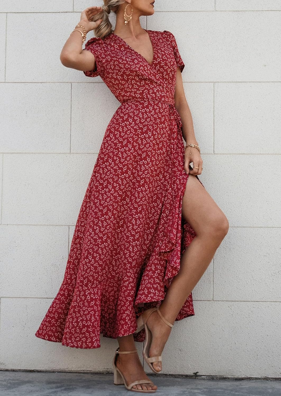 PRETTYGARDEN Women's Boho Floral Summer Maxi Dresses